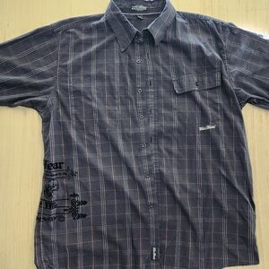 Men's Blue Checkered Shirt